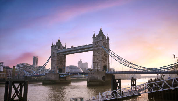 istock Tower Bridge crossing the River Thames in London, UK 1266308916
