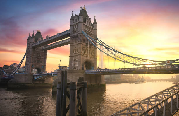istock Tower Bridge crossing the River Thames in London, UK 1266308920