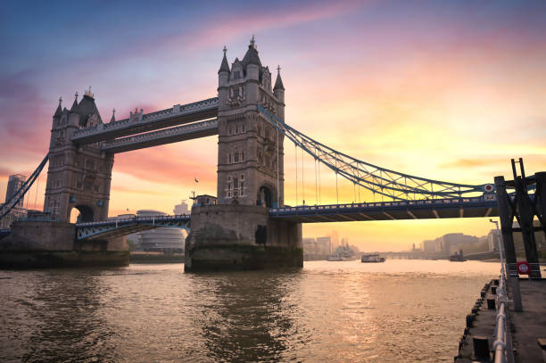 istock Tower Bridge crossing the River Thames in London, UK 1266308946