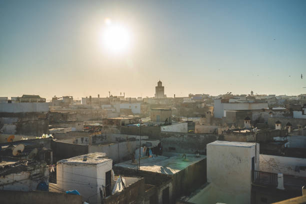 istock Sunrise above city panorama. Rooftops 1266312479