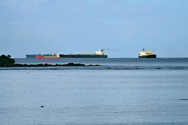 istock Oil tankers. Mauritius 1266312503
