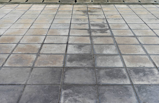 istock Space and concrete floor in public park 1266313550