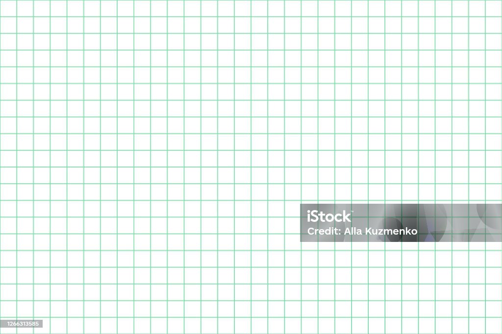 Grid Paper Abstract Squared Background With Green Graph Geometric Pattern  For School Wallpaper Textures Notebook Lined Blank Isolated On Transparent  Background Stock Illustration - Download Image Now - iStock