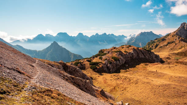 istock The Carnic Alps in a colorful autumn day 1266313804