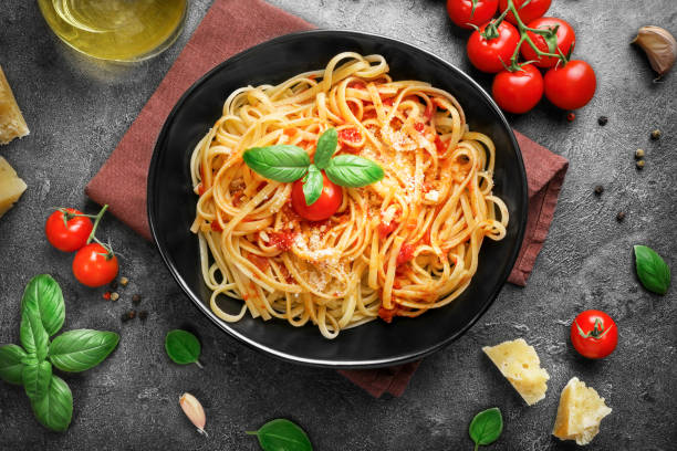 istock Delicious italian pasta for lunch 1266318884