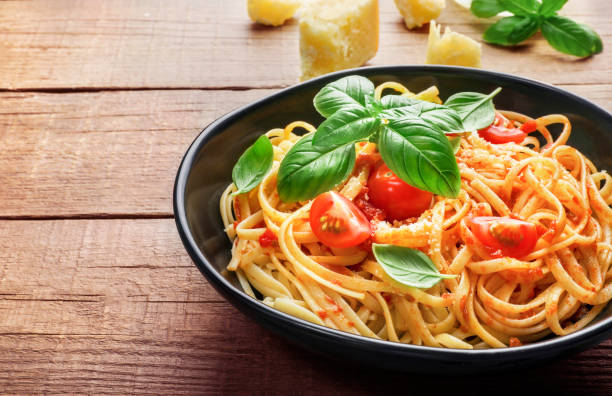 istock Delicious italian pasta for lunch 1266318901