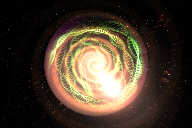 istock Universe Black Hole 3D Illustration 1266326705