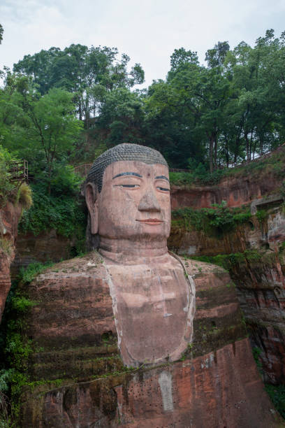 istock Leshan giant buddha stone cave 1266331435