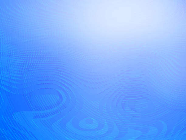 istock Shiny blue abstract background, vibrant color with wave pattern and spotlight. 1266331536