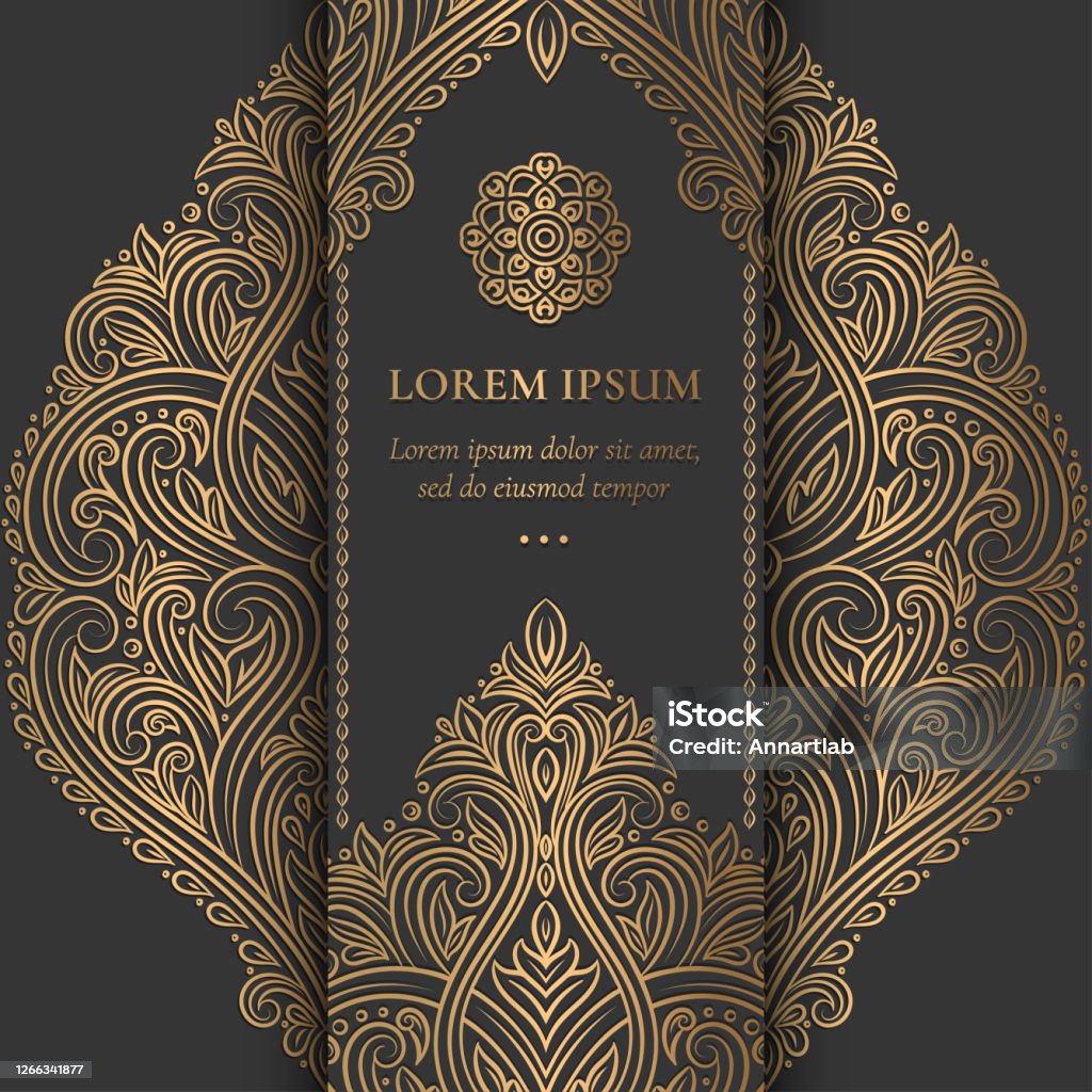 Thiết Kế Thiệp Mời Sang Trọng Màu Vàng Và Đen Mẫu Trang Trí Cổ ...