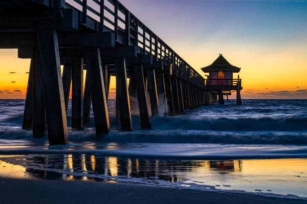 istock Naples Pier in Naples Florida at Twilight 1266344012