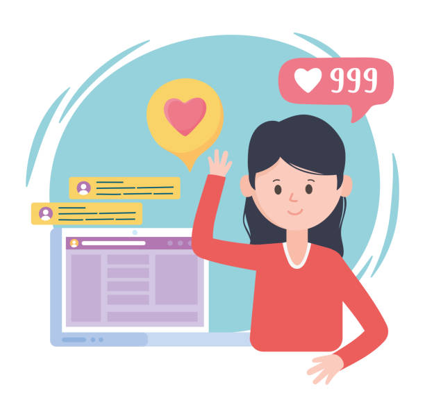 istock young woman laptop website follow like chat social network communication and technologies 1266344082