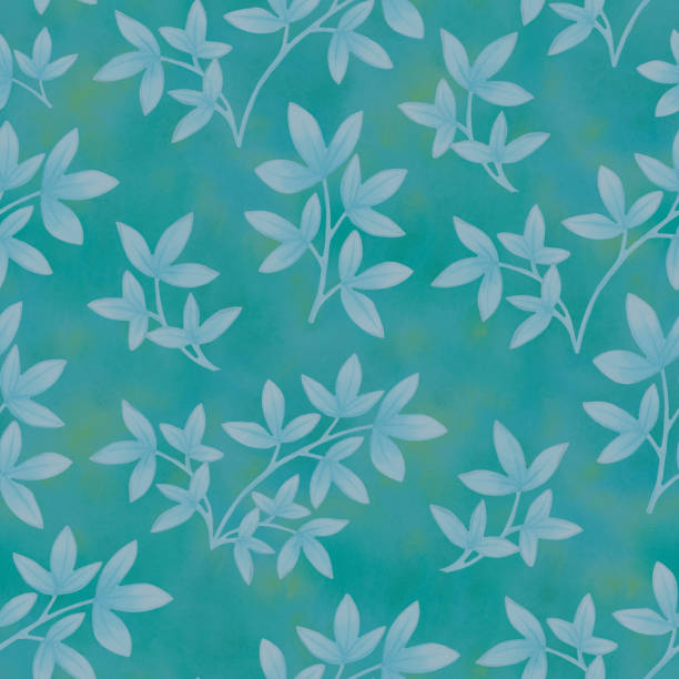 istock Seamless botanical pattern for design green background. Watercolor ornament of leaves. Suitable for packaging, printing and wallpaper. 1266344705