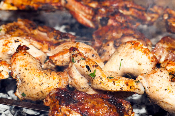 istock cooking natural meat on coals 1266352049