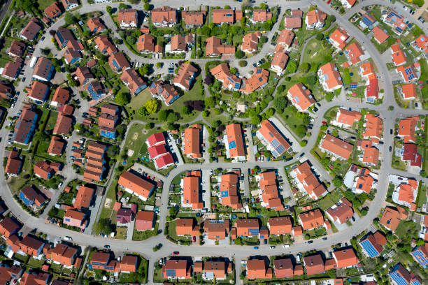 istock Residential District, Aerial View 1266356742