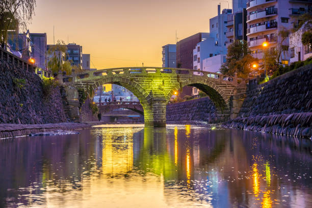 istock Megane Spectacles Bridge in Nagasaki, Kyushu Japan 1266361949