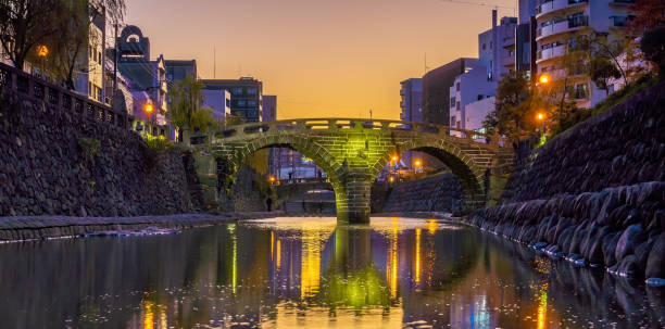 istock Megane Spectacles Bridge in Nagasaki, Kyushu Japan 1266361961