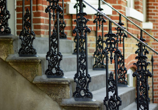 istock A close up of a Victorian decorative handrail. 1266365093