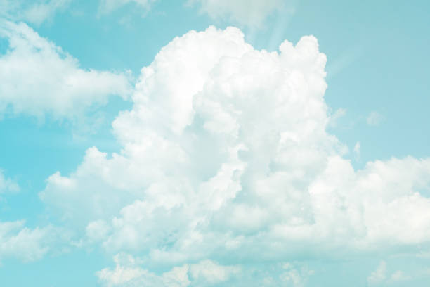 istock Soft sky and cloud background with a pastel color tone. 1266371363