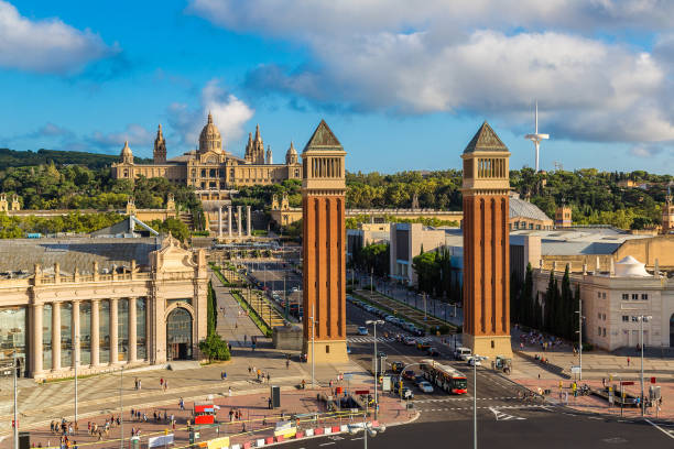 istock View of the center Barcelona 1266374490
