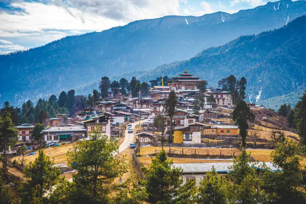 In Gangtey In Bhutan