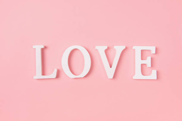 istock love letters on pink background, Valentine's Day 1266383127