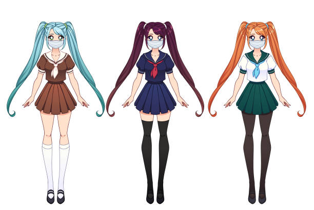 Dibujos De Chicas Anime - Banco de fotos e imágenes de stock - iStock Dibujos De Chicas Anime - Banco de fotos e imágenes de stock - iStock