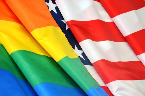 LGBT flag. USA