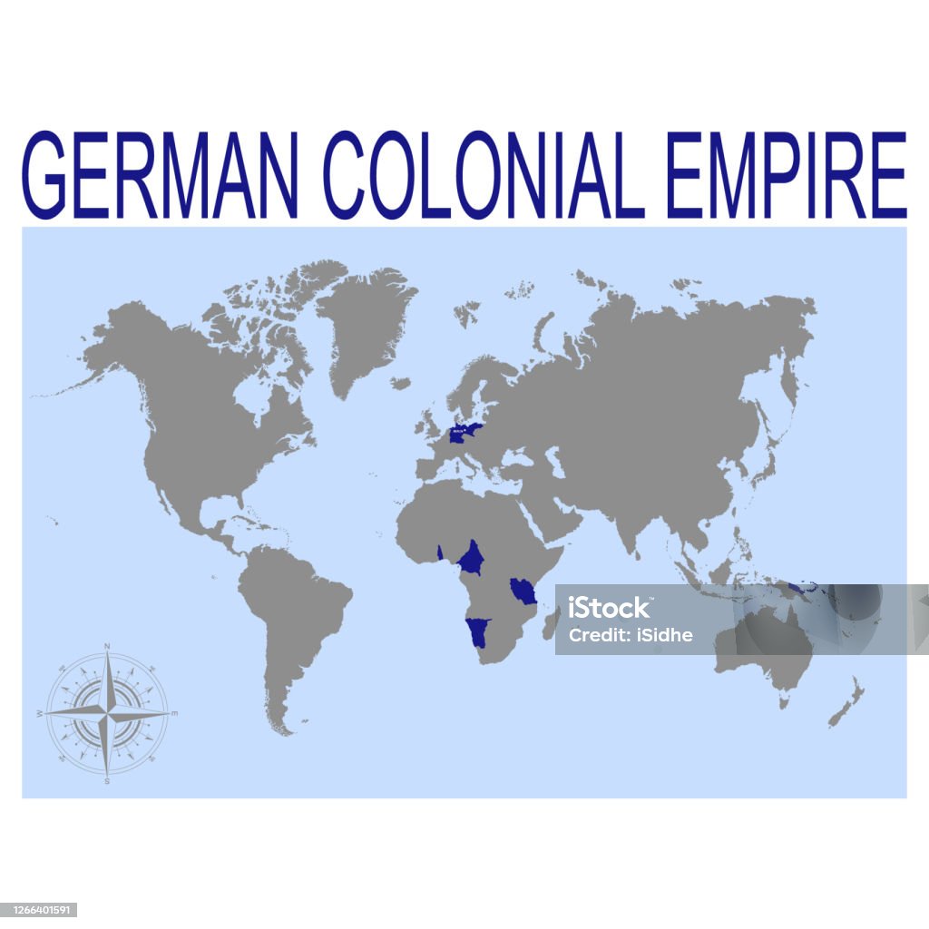독일 식민지 제국의 벡터 지도 식민주의에 대한 스톡 벡터 아트 및 기타 이미지 - 식민주의, Empire, 군사 - Istock