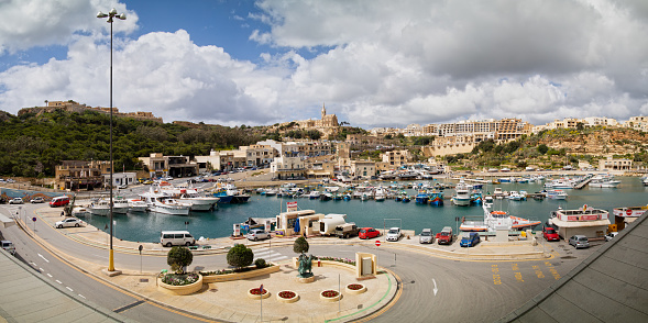 Gozo, Malta, March 22, 2018 : The Ferry Terminal of Gozo Island