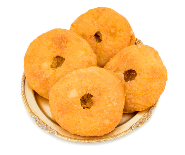 istock Indian Traditional Sweet Kachori on White Background 1266415300