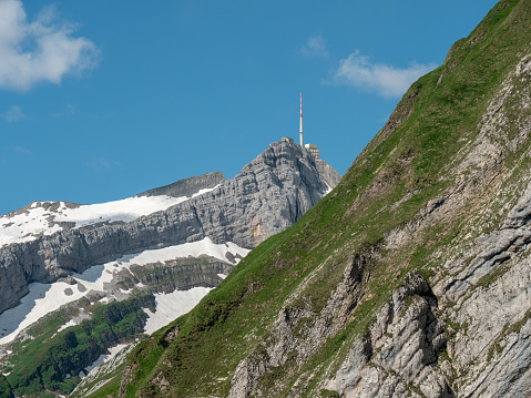 Mountain range and ridges in Switzerland