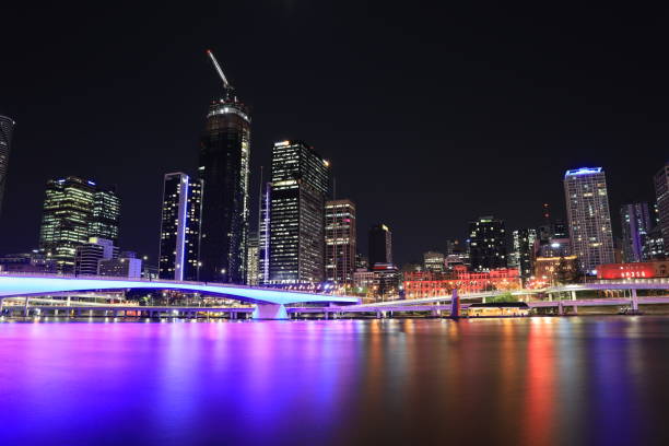 istock Brisbane City at night, CBD & Victoria Bridge 1266420552