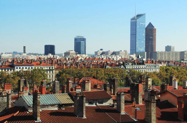 istock Aerial view of Lyon 1266422082