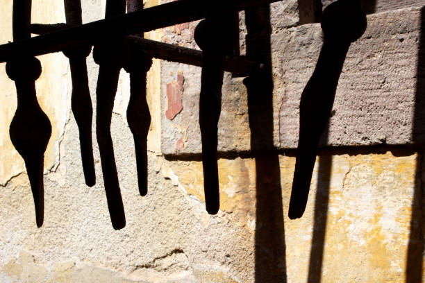 istock detail of an old rusty iron gate 1266429056