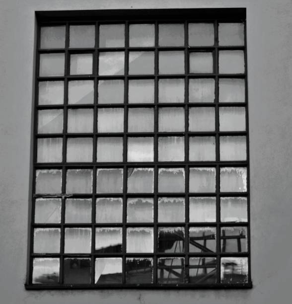 istock Glass and steel square window 1266430122