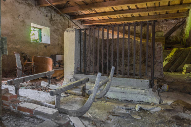 istock old sledge made of wood in a stable 1266431631