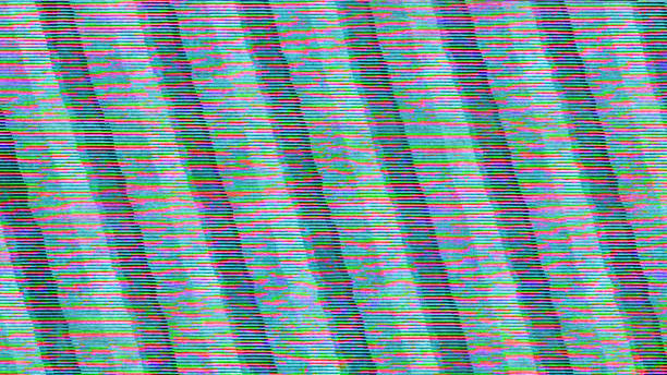 istock GLITCH - TV screen full of colorful diagonal noise, static and interference 1266438272