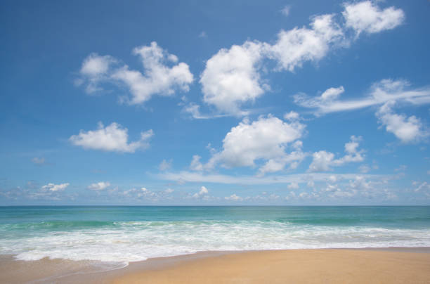 istock Landscape view of beach sea in summer sun. 1266439062