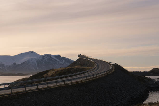 istock Car driving on the Atlantic Ocean Road 1266440429