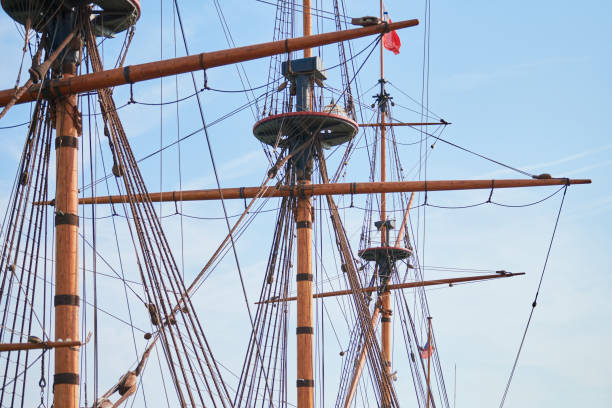 istock Sailing mast of ship 1266446103