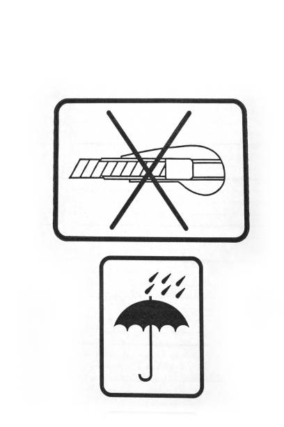 It is Cardboard texture with umbrella and rain sign.