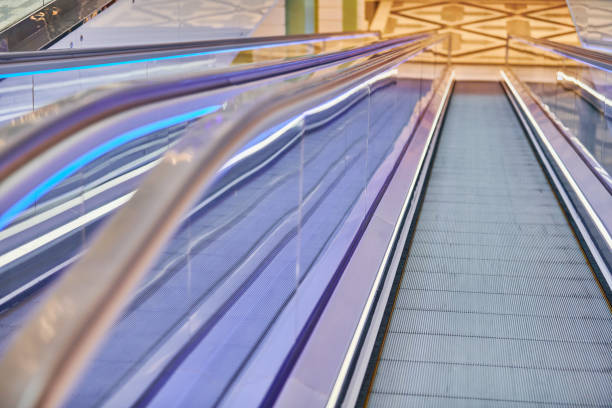 istock Moving walkway in shopping center 1266448719