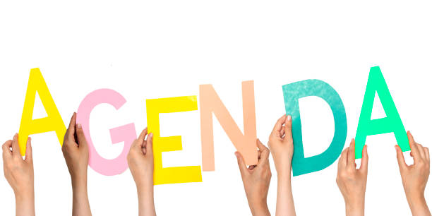 istock forming agenda concept with people holding colorful alphabets 1266449867