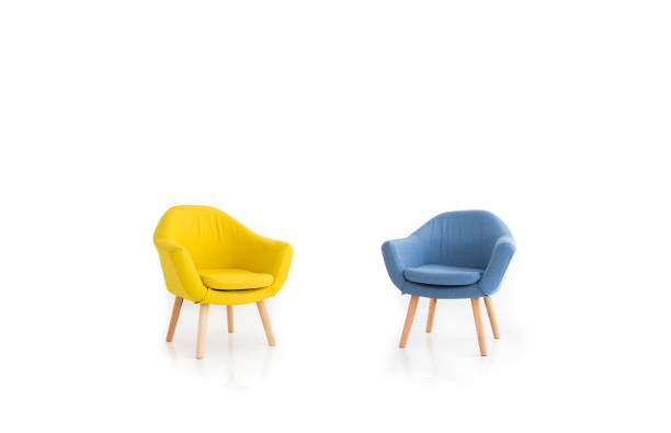 istock modern armchair on white background 1266451161