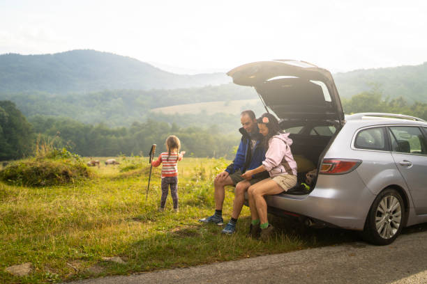 istock Young family hiking 1266457550
