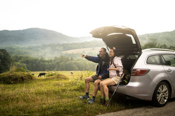 istock Couple enjoying beautiful scenery 1266457580