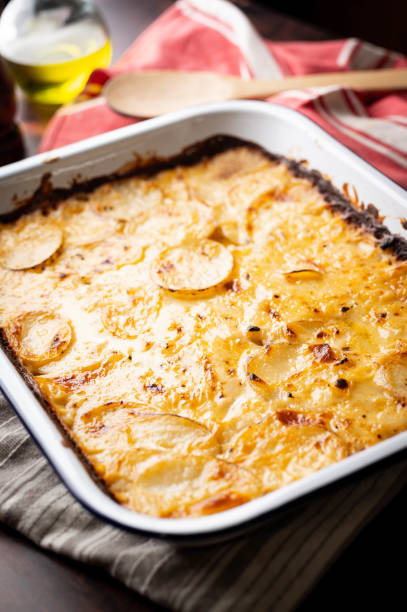 istock american dinner, au gratin potatoes 1266464974