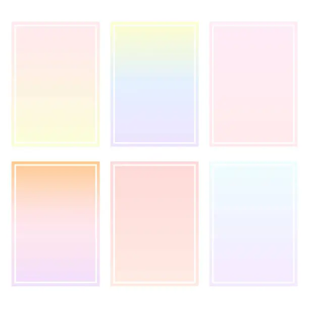 Vector illustration of Gradient background set