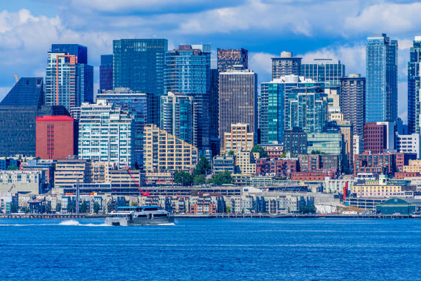 istock Boat And City Skyline 5 1266465919